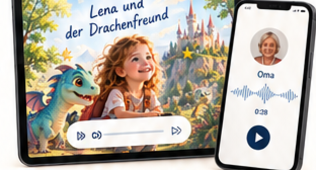 Die Geschichte auf Tablet und Smartphone