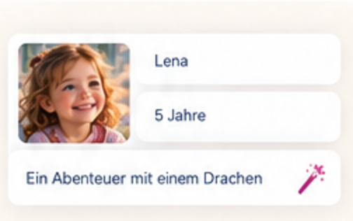Formular: Name, Alter und Idee